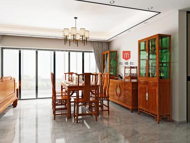 有讲究六“宜”四“忌”！开元棋牌试玩红木餐桌摆放(图5)